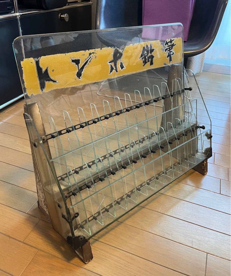 直接お渡し限定【昭和レトロ】トンボ鉛筆　店舗用ラック