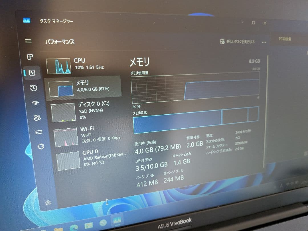 Windowsノート本体 ASUS Vivobook M413D Windows11