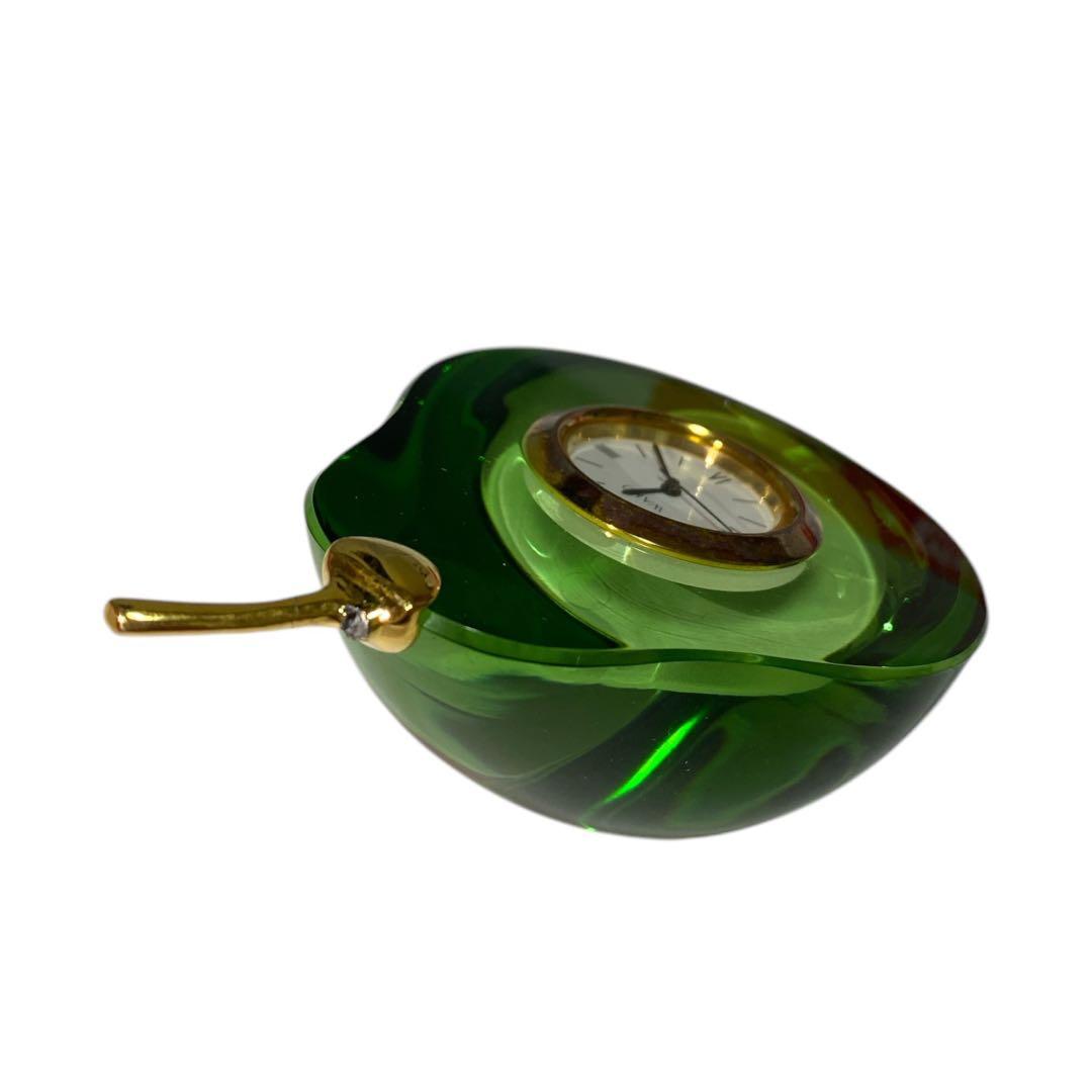 WAKO 銀座和光 ガラス置時計 洋梨 箱付き