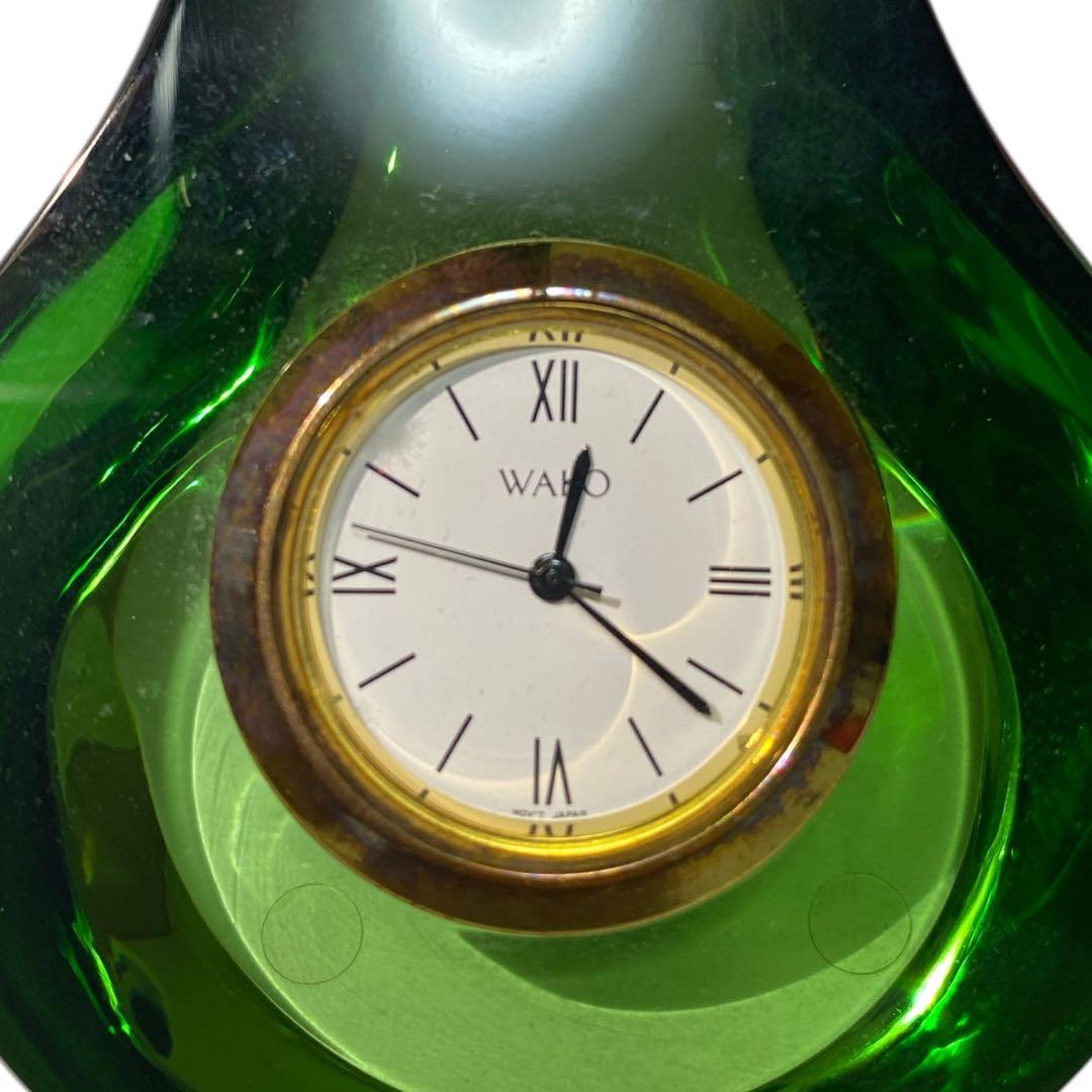 WAKO 銀座和光 ガラス置時計 洋梨 箱付き