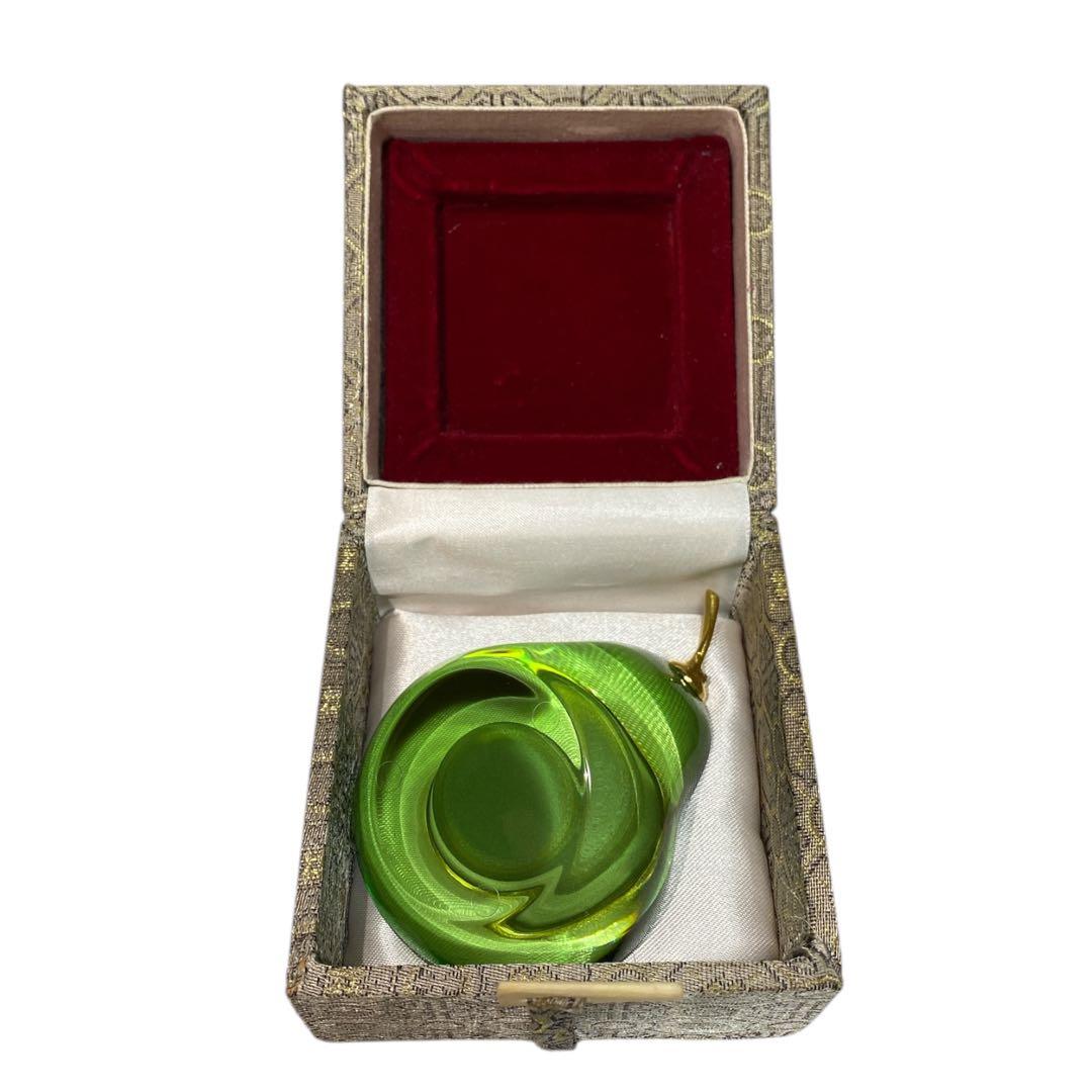 WAKO 銀座和光 ガラス置時計 洋梨 箱付き