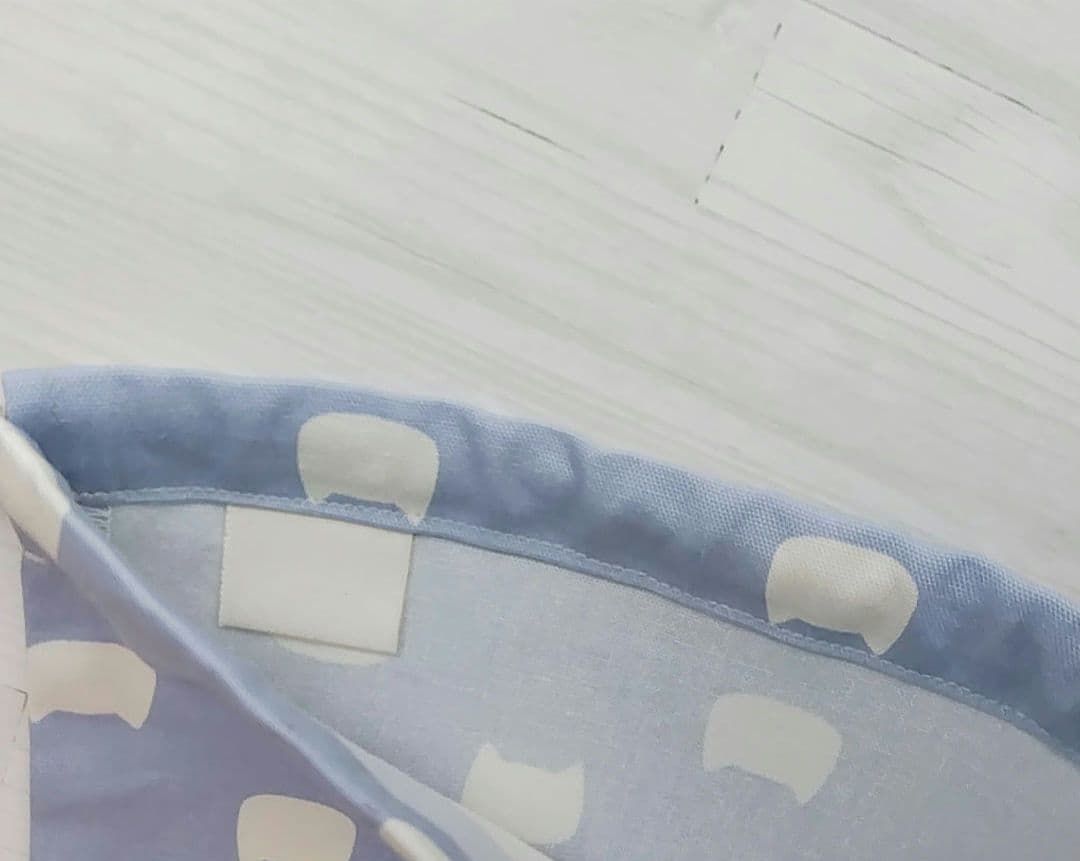 simple'c＊給食袋　ランチョンマット　ねこ　お花柄　ストライプ他