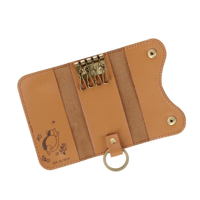 夏目友人帳　ニャンコ先生　レザーキーケース