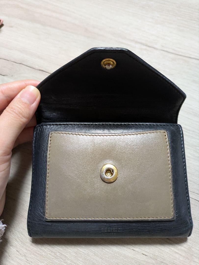 CELINE セリーヌ 二つ折り財布 バイカラー