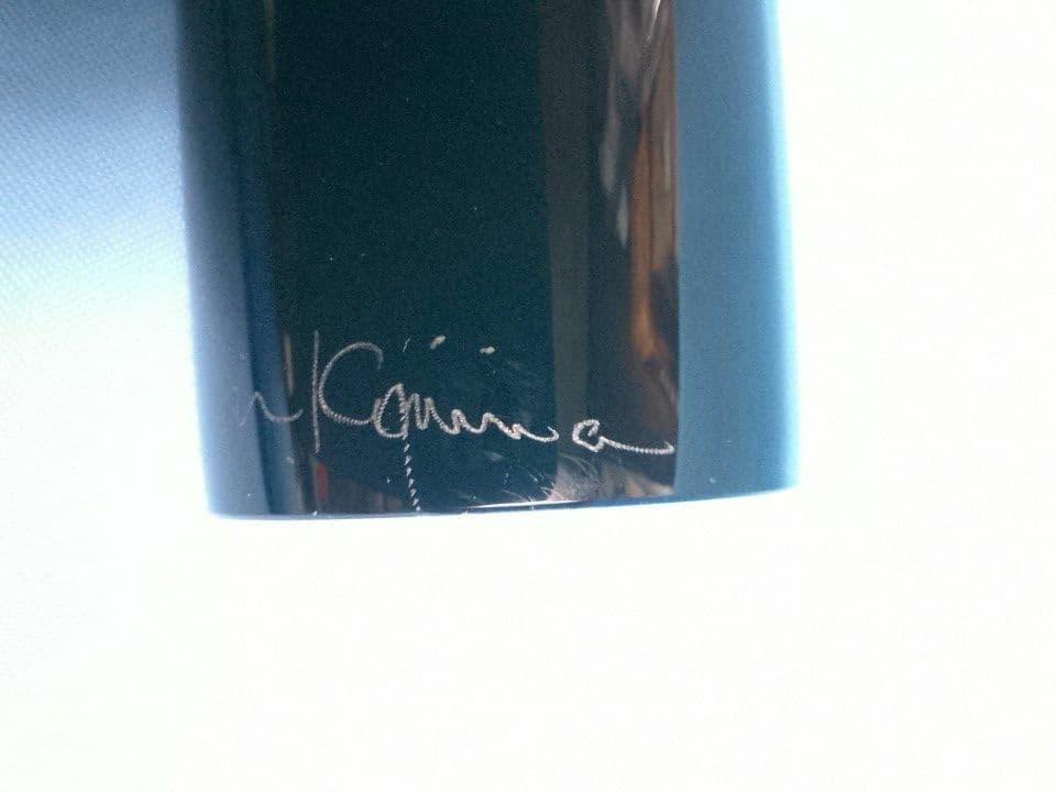 小島誠　ガラス　置物　アンティーク　サインあり