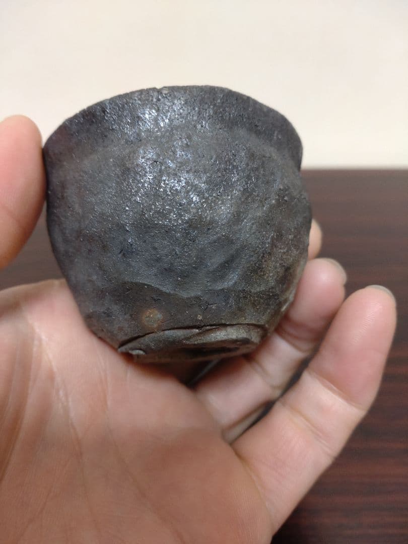 備前焼 森風来 備前手造りぐい呑 共箱 陶歴 酒器