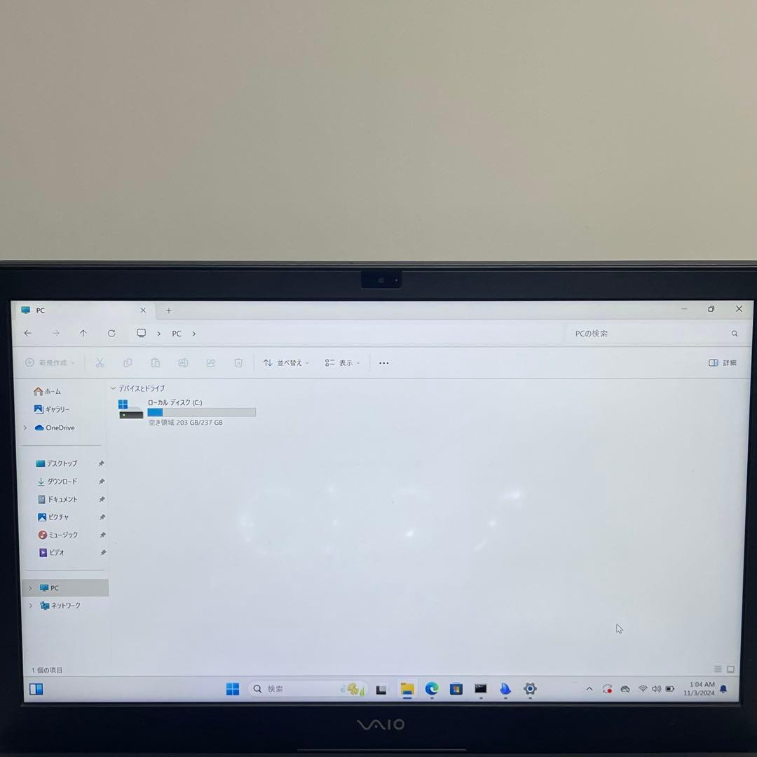Windowsノート本体 Sony VAIO VJPB11 i5 6200U 8GB SSD256GB