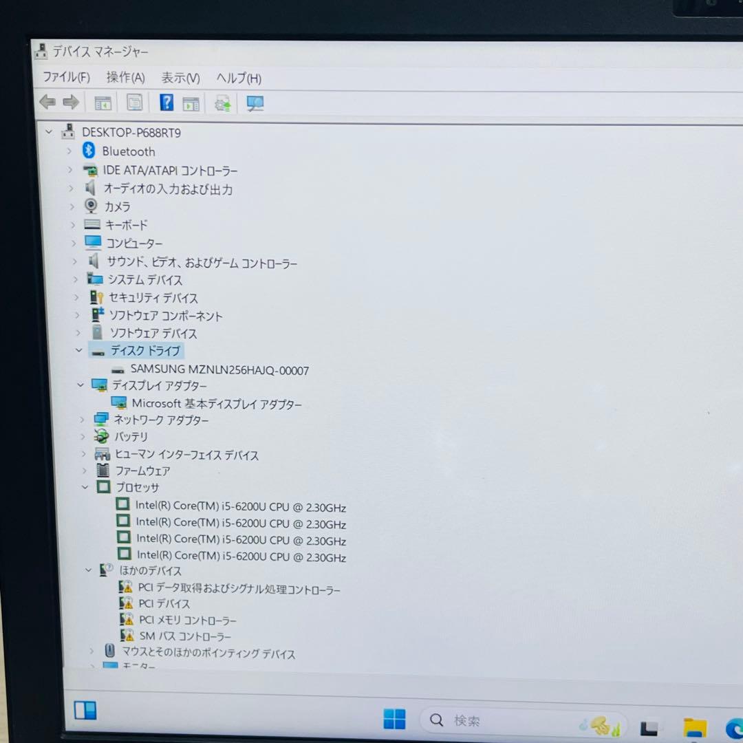 Windowsノート本体 Sony VAIO VJPB11 i5 6200U 8GB SSD256GB