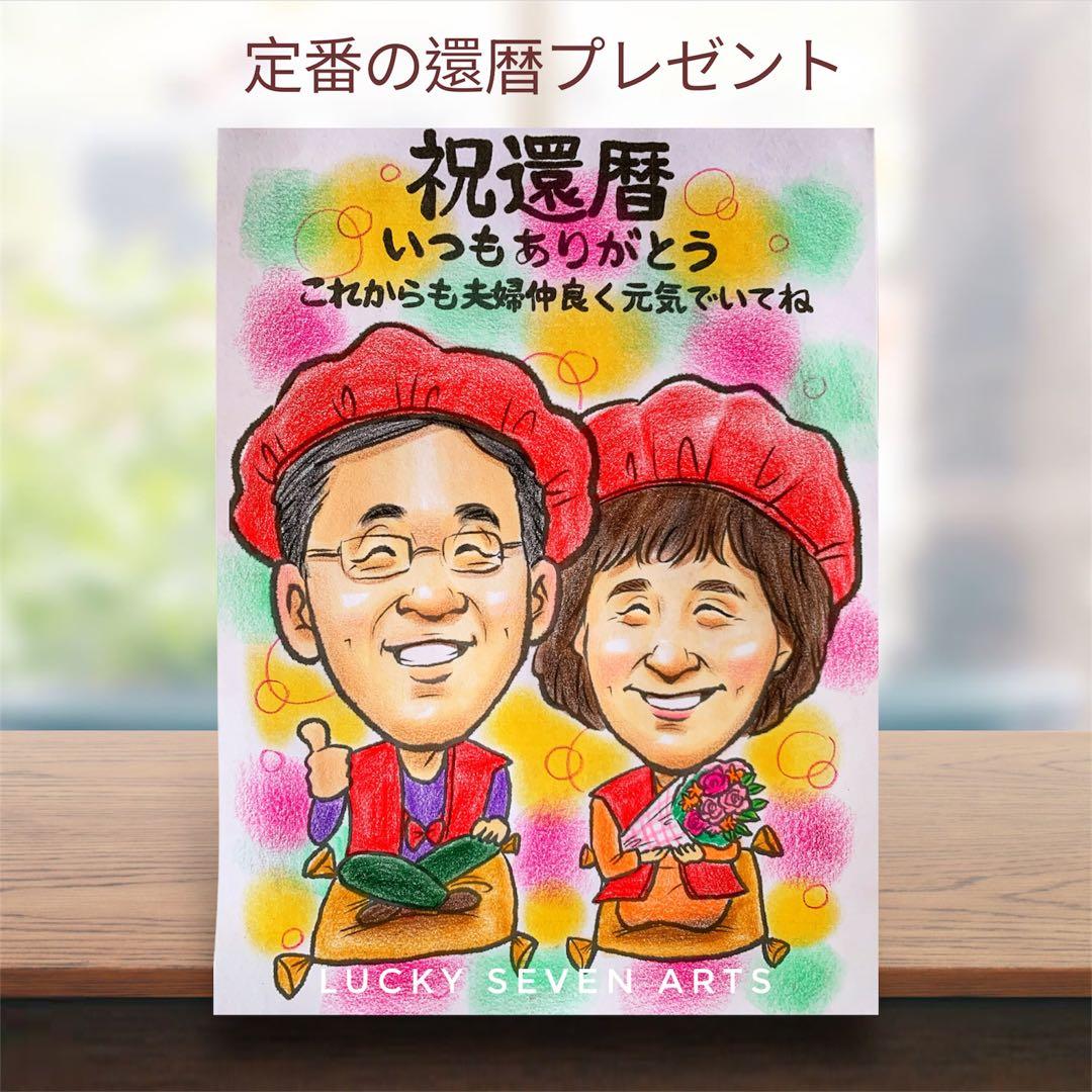 「額付き」古希祝い　名前ポエム　二名様