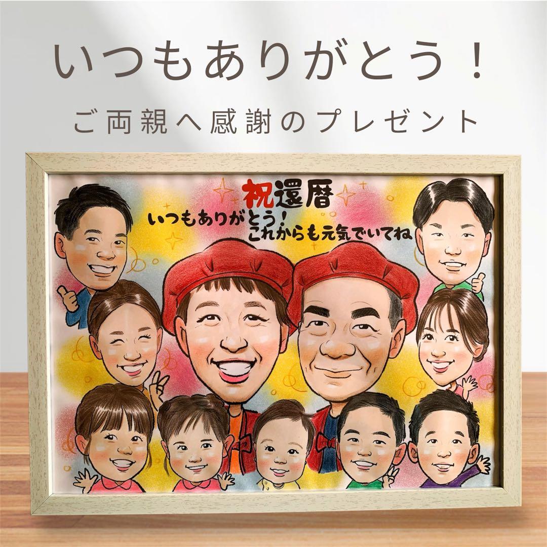 「額付き」古希祝い　名前ポエム　二名様