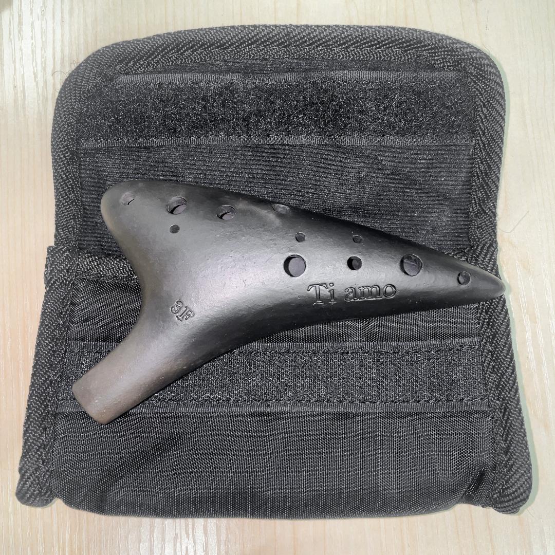 美品・最安 Ti amo オカリナ 3F 高級黒陶 ティアーモ 旧仕様13穴