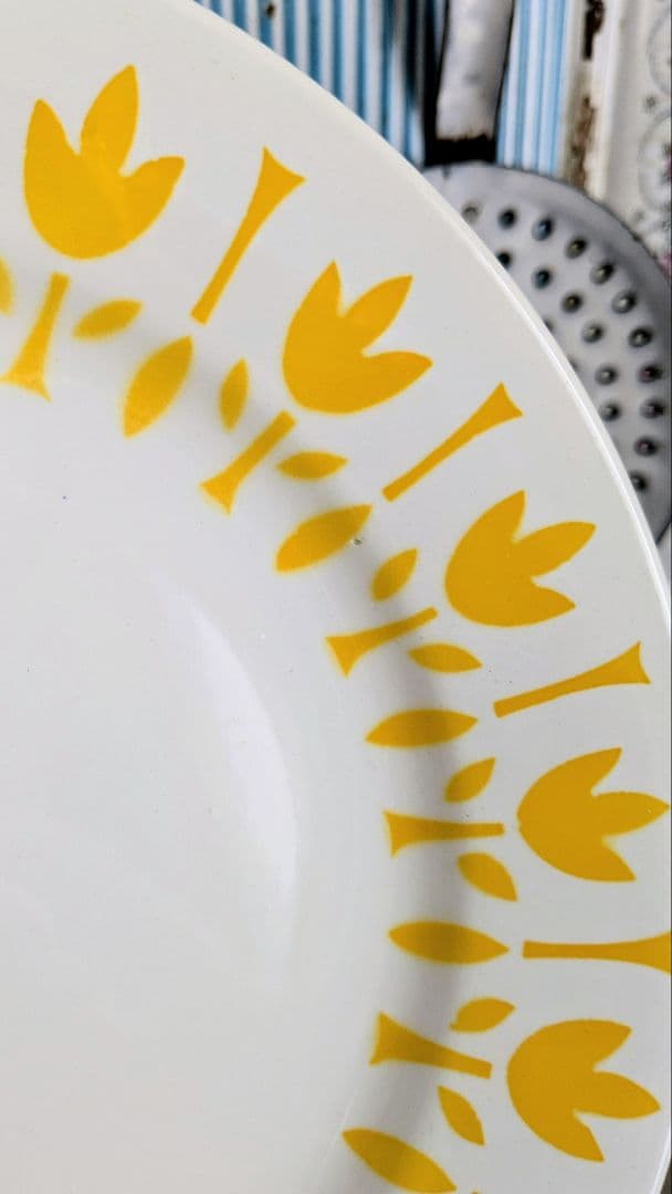 仏 サルグミンヌ LYS カフェオレボウル＆プレート set ユリ チューリップ