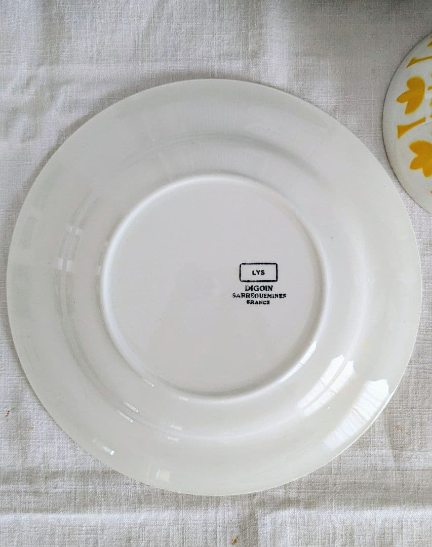 仏 サルグミンヌ LYS カフェオレボウル＆プレート set ユリ チューリップ