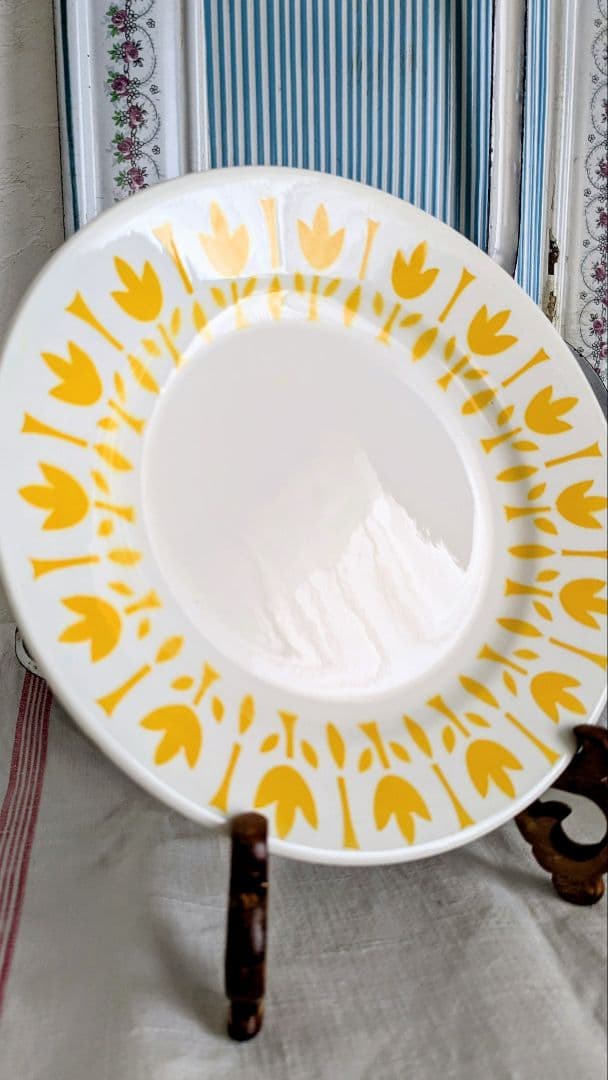 仏 サルグミンヌ LYS カフェオレボウル＆プレート set ユリ チューリップ