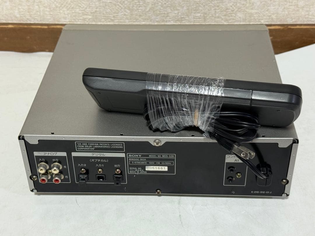 訳あり品 SONY MD ミニディスクデッキ MDS-S39 再生OK