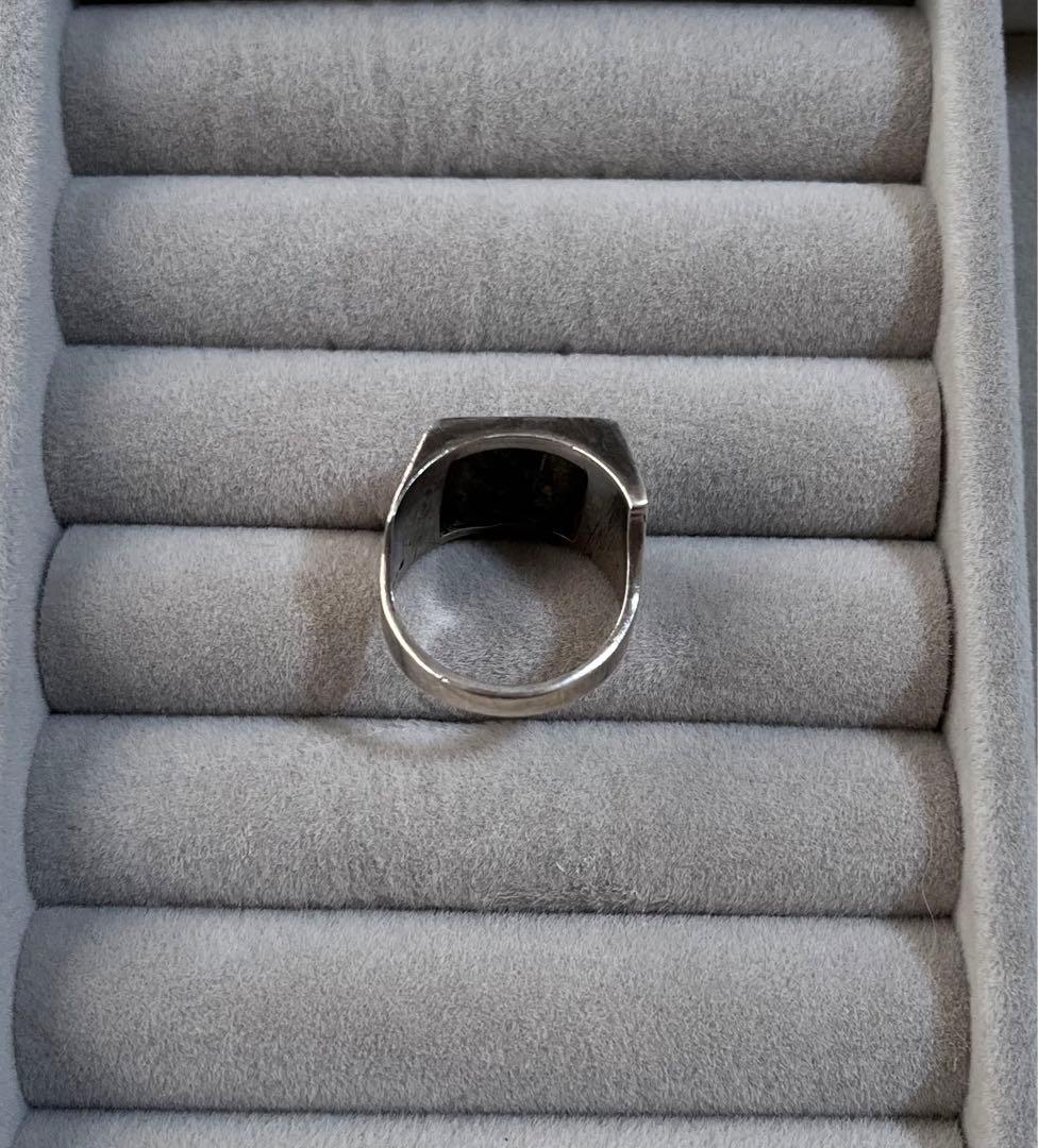 天然石 パワーストーン シルバーリング　ヴィンテージ　インド産  1点物