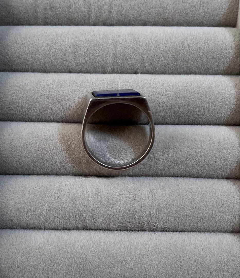 天然石 パワーストーン シルバーリング　ヴィンテージ　インド産  1点物