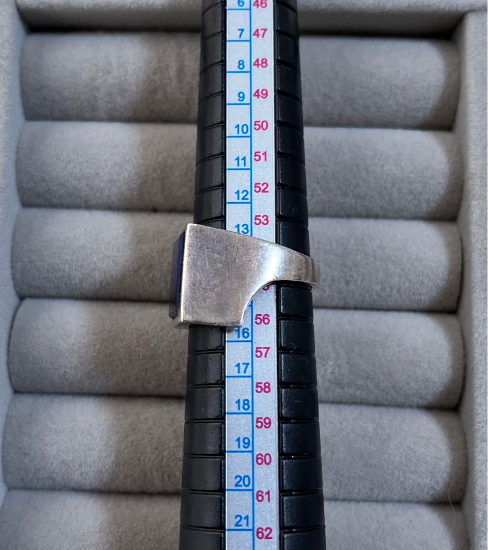 天然石 パワーストーン シルバーリング　ヴィンテージ　インド産  1点物