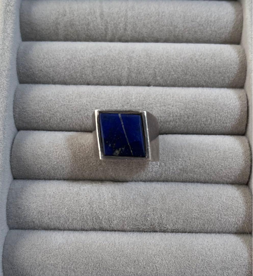 天然石 パワーストーン シルバーリング　ヴィンテージ　インド産  1点物