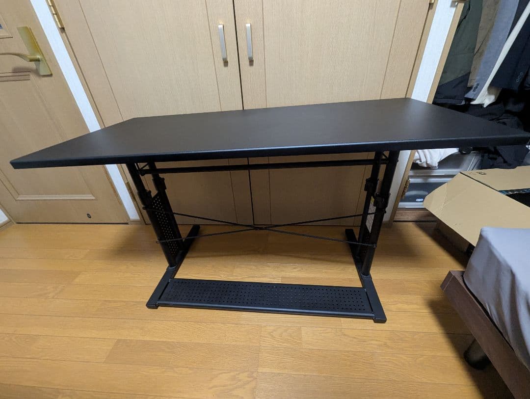 Bauhutte　昇降式パソコンデスク　120cm　ブラック　BHD-1200M