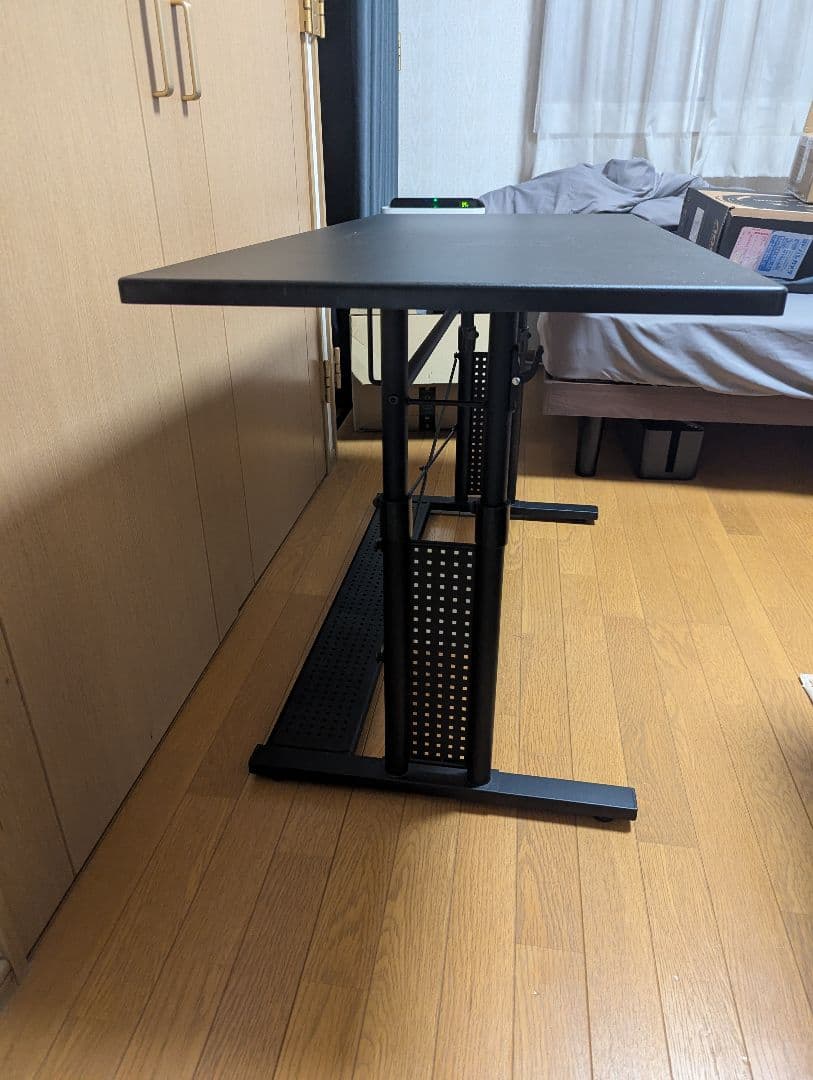 Bauhutte　昇降式パソコンデスク　120cm　ブラック　BHD-1200M