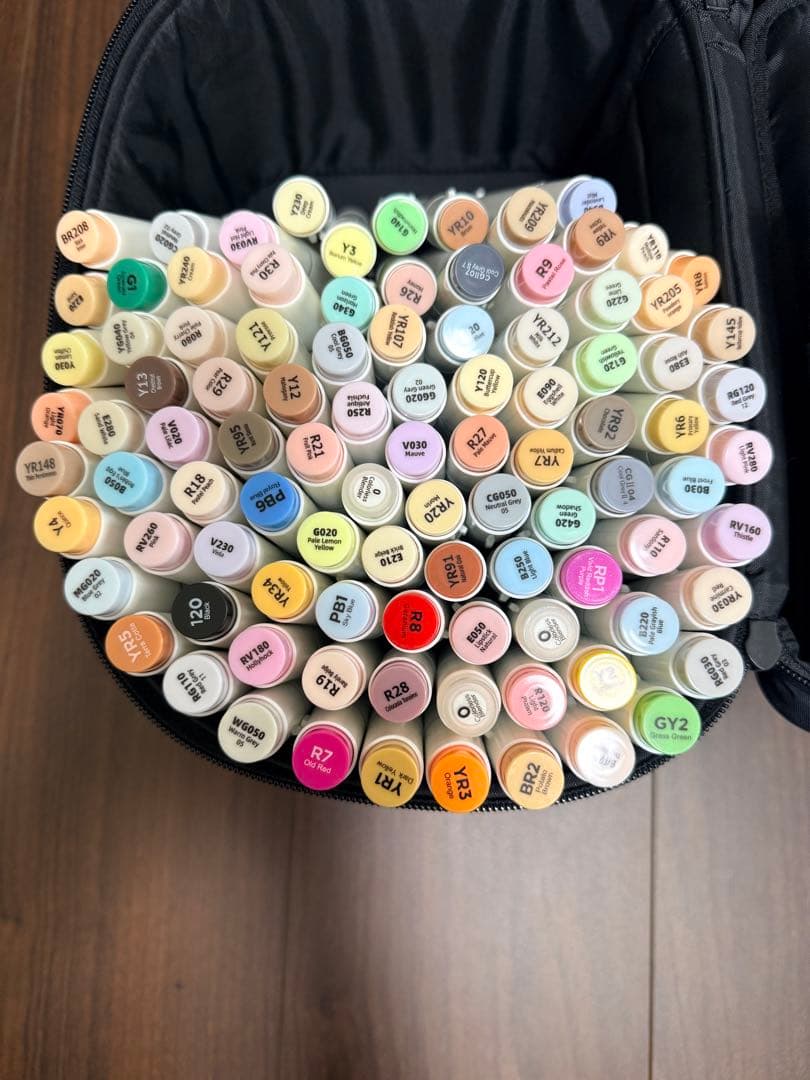 Ofufu アートマーカー 199本 筆タイプ(太字97本、細字102本)