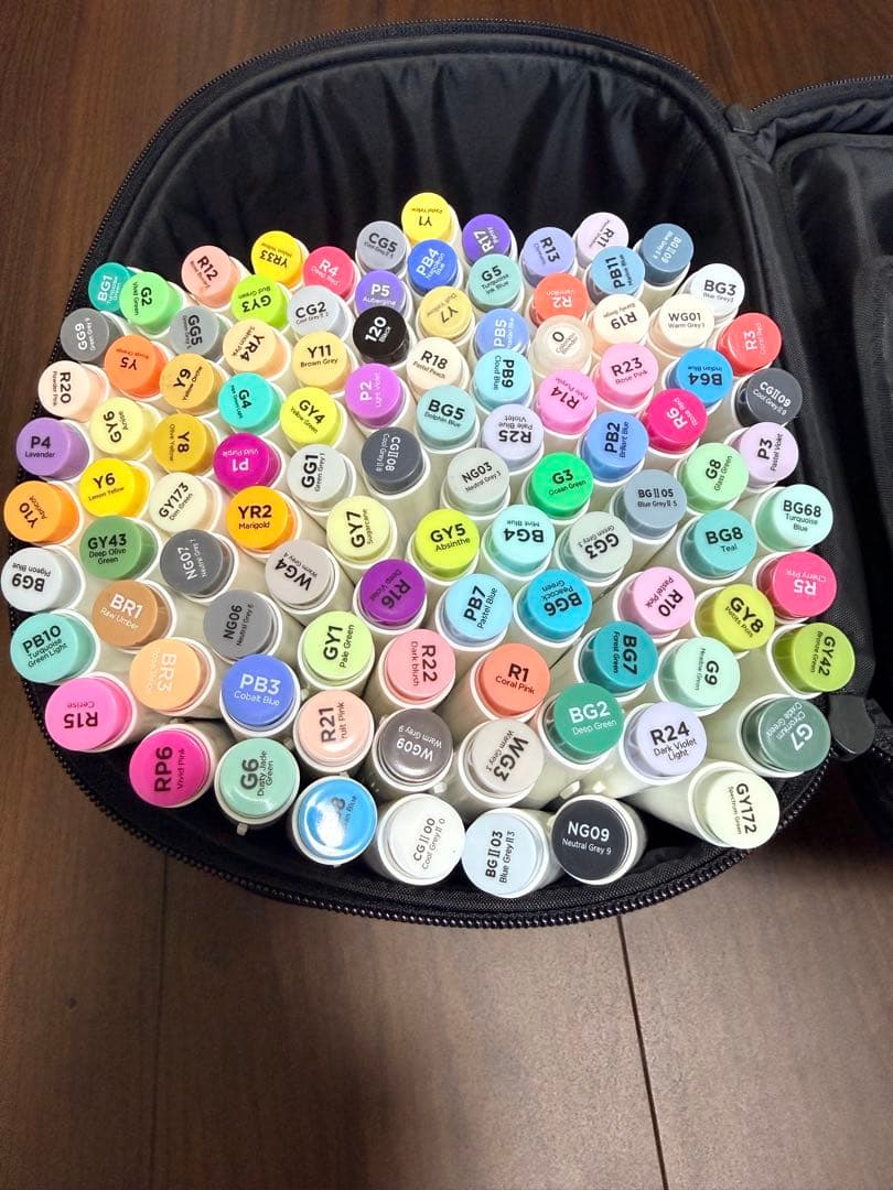 Ofufu アートマーカー 199本 筆タイプ(太字97本、細字102本)