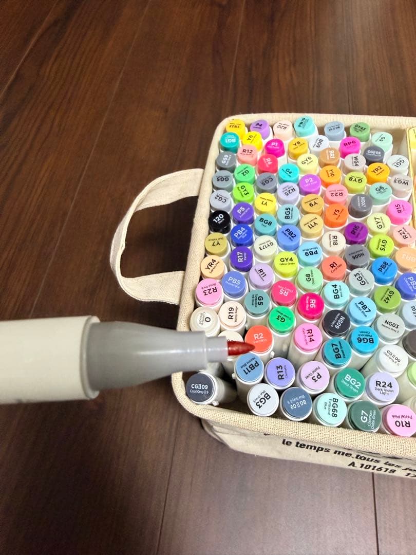 Ofufu アートマーカー 199本 筆タイプ(太字97本、細字102本)