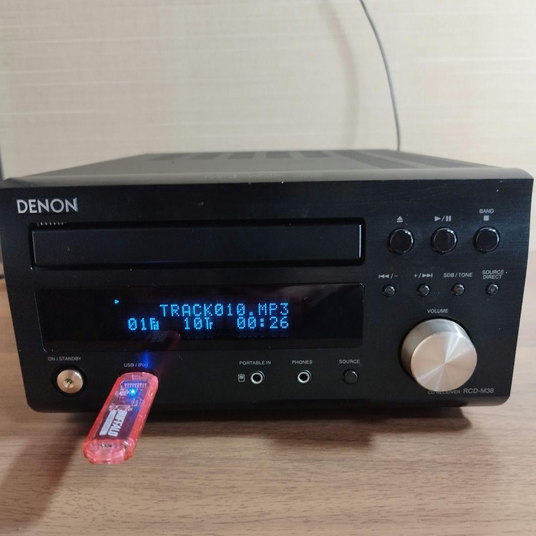DENON RCD-M38 ミニコンポ ブラック