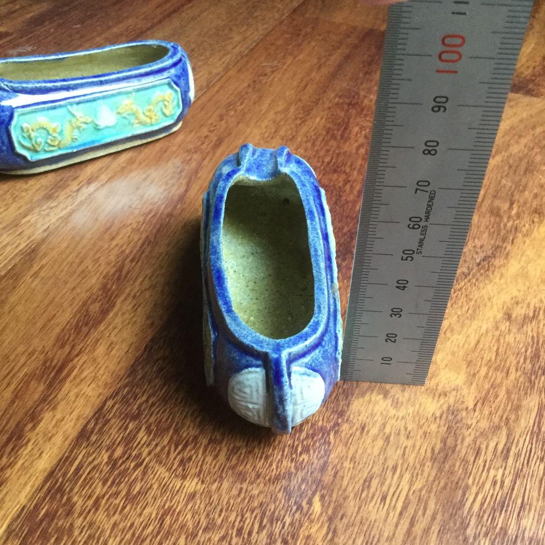 中国の古い靴の置物