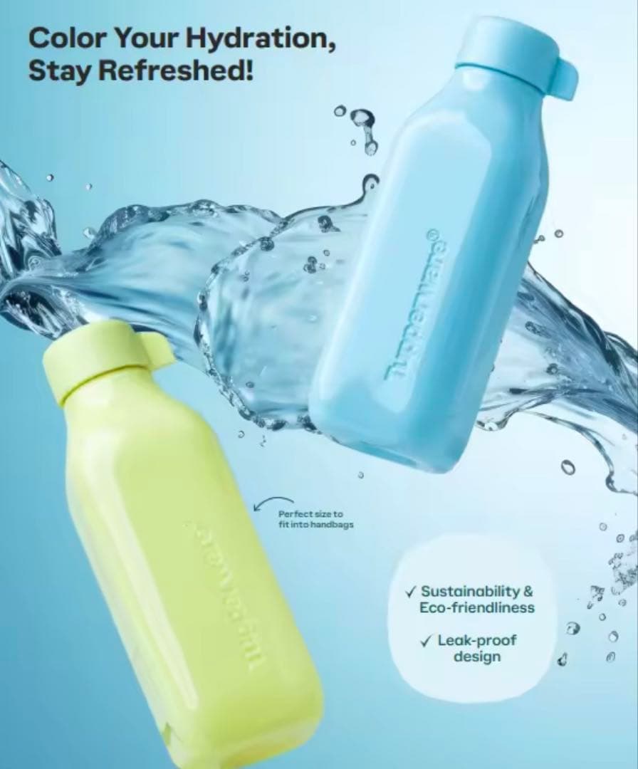 タッパーウェア　Tupperware エコボトル500ml 4本セット　未使用