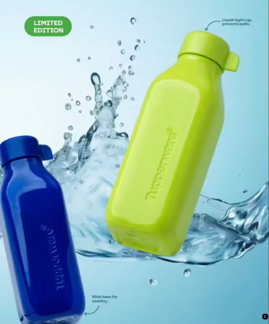 タッパーウェア　Tupperware エコボトル500ml 4本セット　未使用