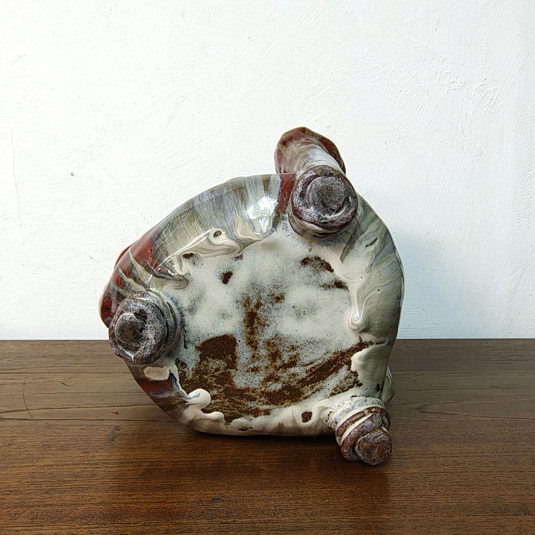 辰砂 多口 花器 花瓶 フラワーベース 華道 いけばな