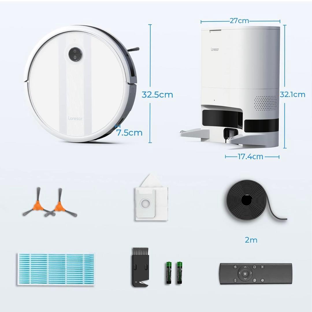 掃除機・クリーナー Laresar Robot Vacuum Cleaner Grande 2