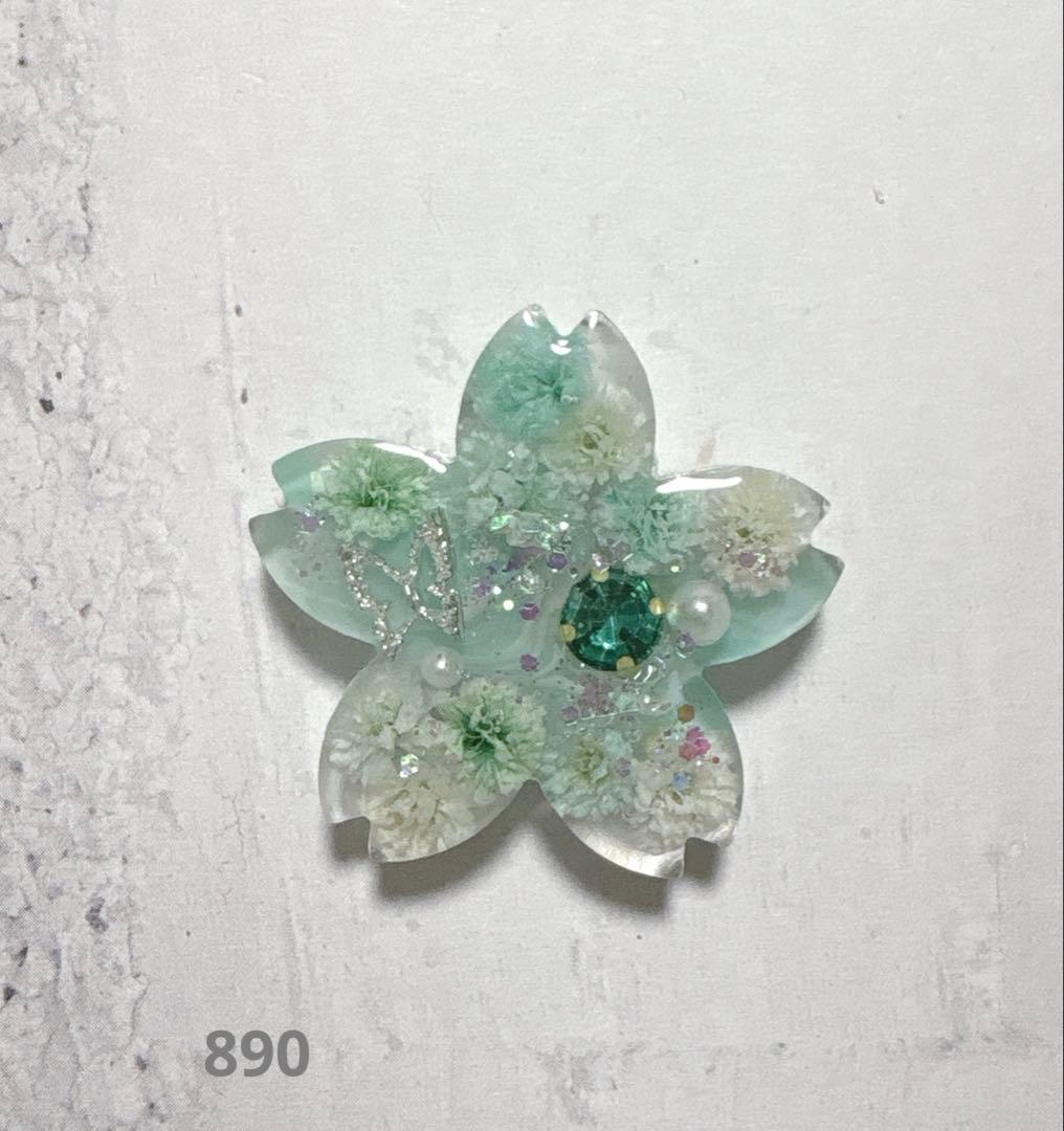 リリィさま　レジン　ハンドメイド　ヘアゴム