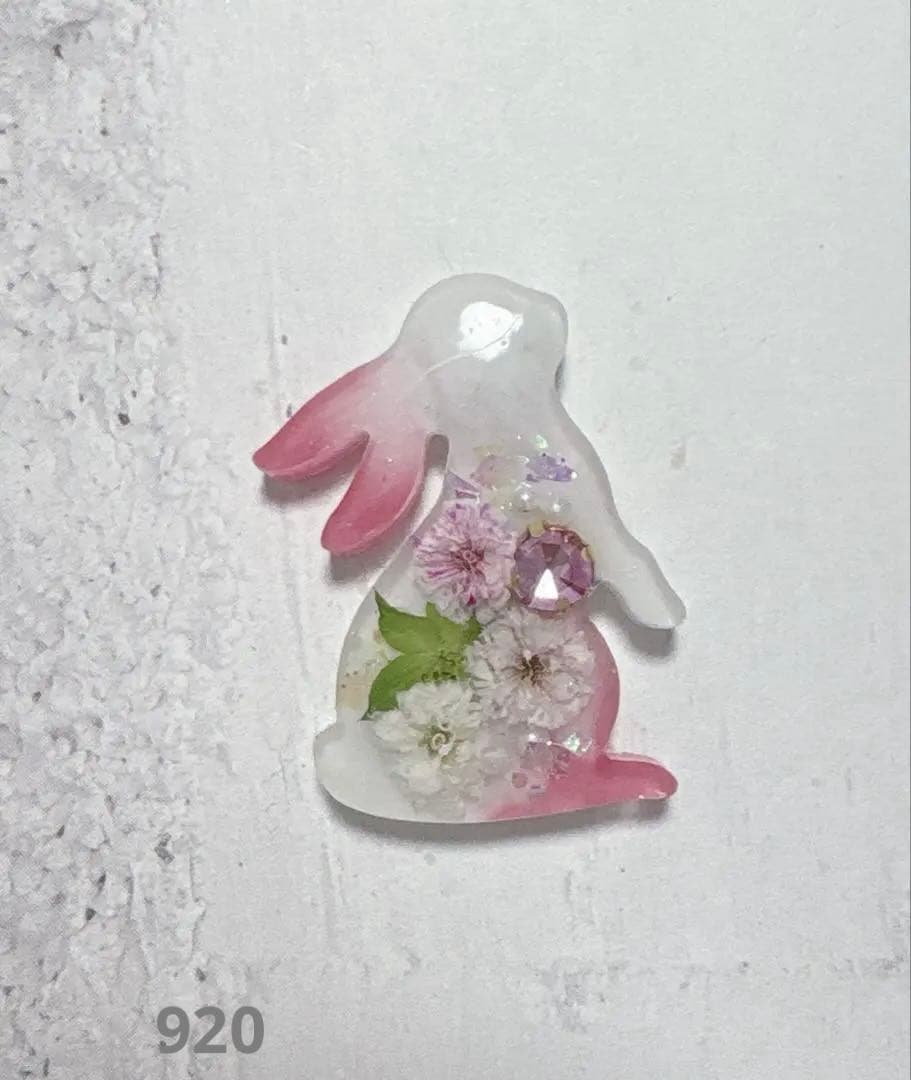 リリィさま　レジン　ハンドメイド　ヘアゴム