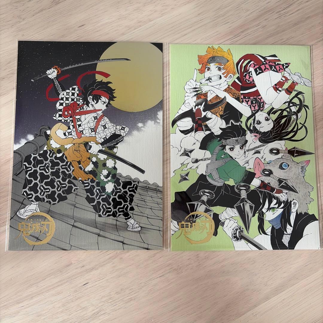 吾峠呼世晴原画展 箔押しイラストカードコレクション　5枚セット