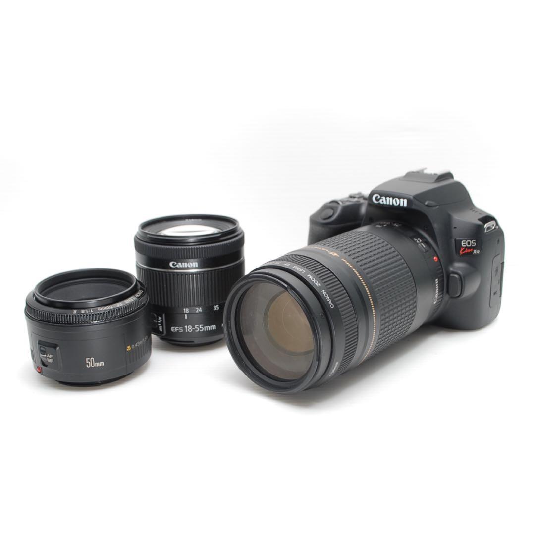 ❤️手ぶれ補正付き❤️Canon kiss X10 トリプルレンズセット 美品