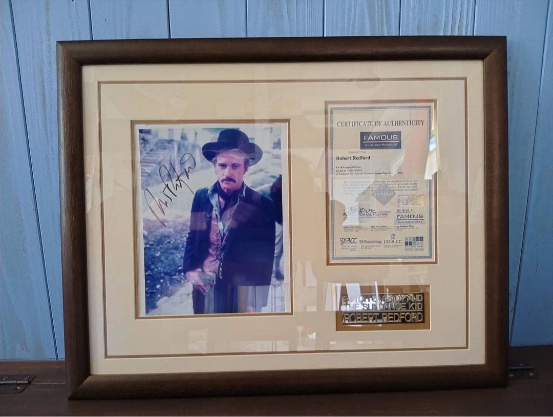 ロバート・レッドフォード サイン入り写真