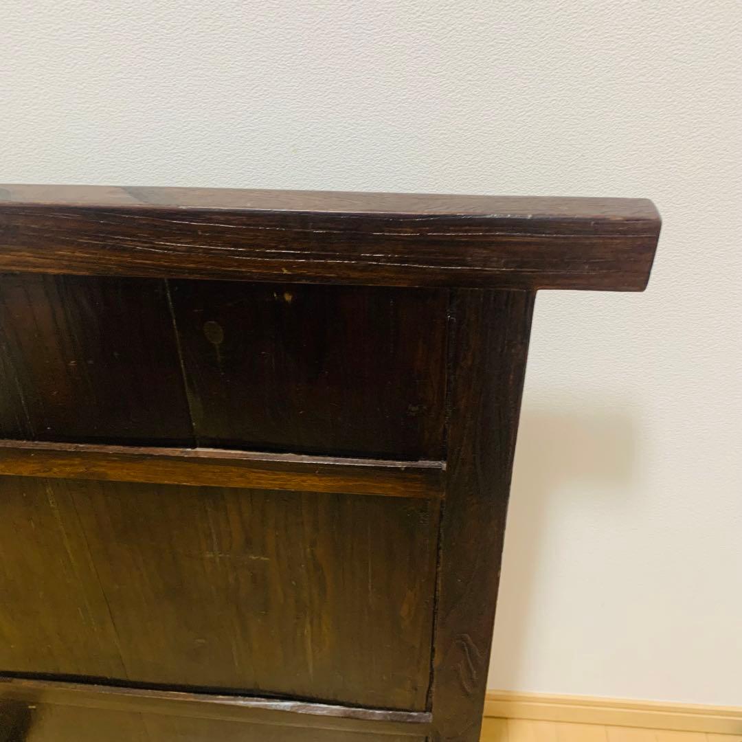 和箪笥風　衝立　パーテーション　アンティーク　木製　年代物　オブジェ