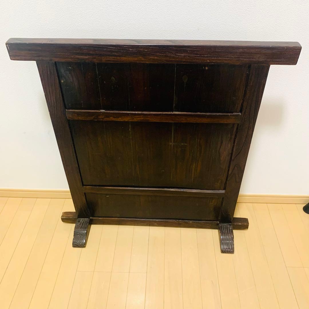 和箪笥風　衝立　パーテーション　アンティーク　木製　年代物　オブジェ