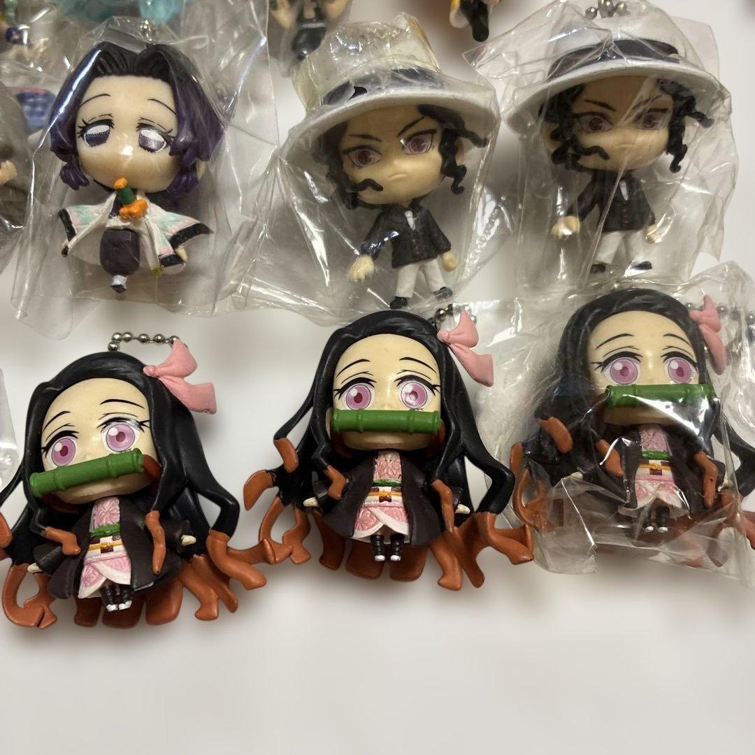 鬼滅の刃　ディフォルメマスコット キーホルダー　18点セット