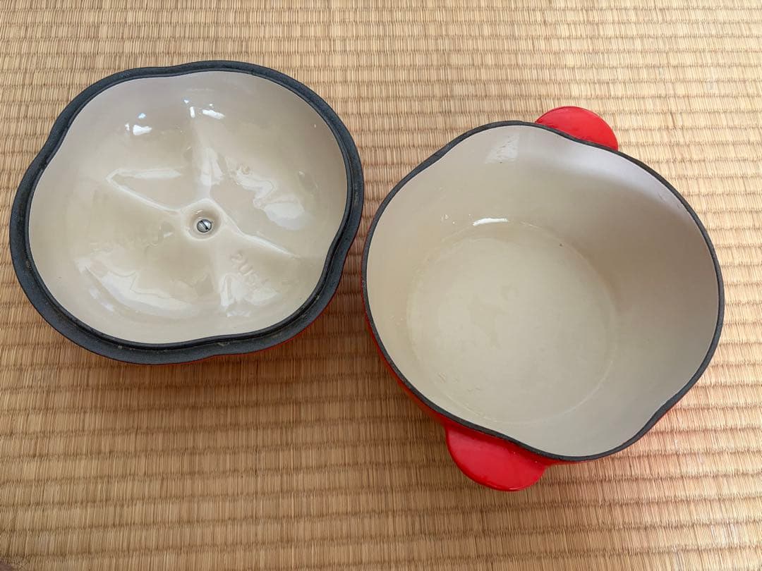 B*i様 LE CREUSET　ココット トマト チリレッド　中古