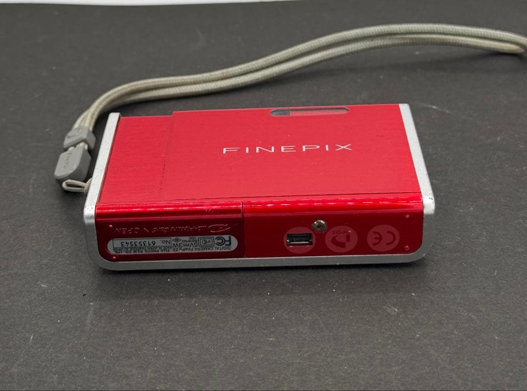 FINEPIX Z2 コンパクトデジタルカメラ レッド 電源チェック済み