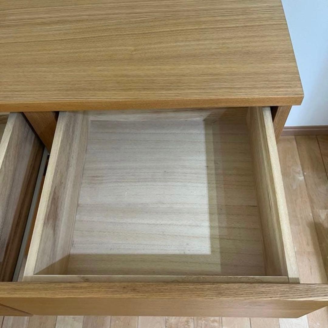 【美品】たのメル便！　無印　引き出し　木製チェスト　タモ材　廃盤品