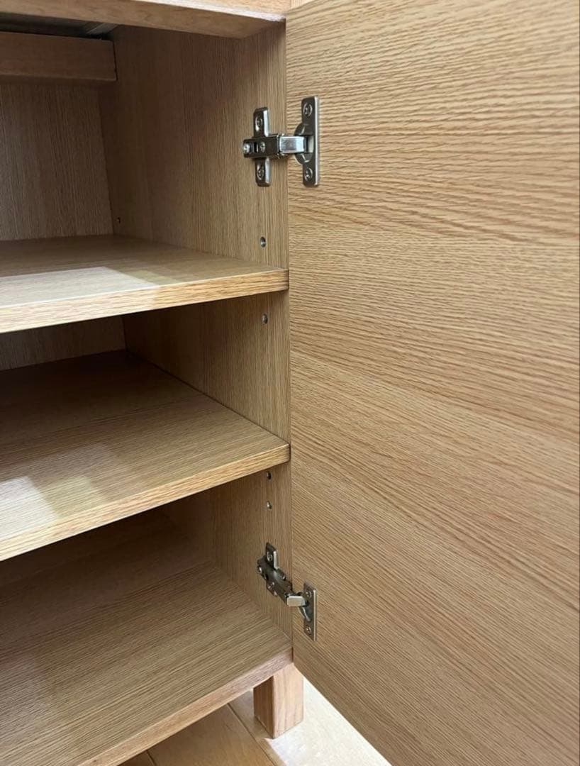 【美品】たのメル便！　無印　引き出し　木製チェスト　タモ材　廃盤品