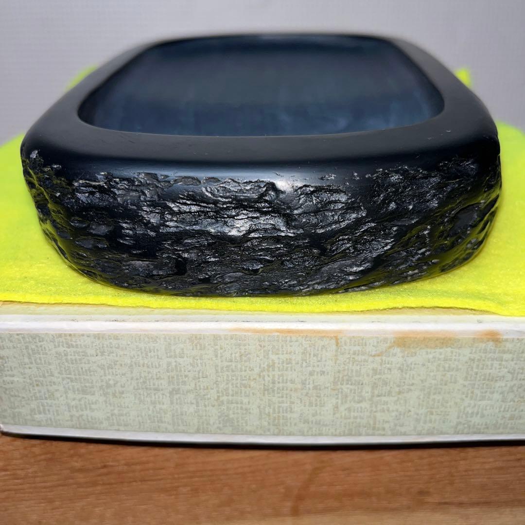 ⭕️雨畑硯　栄寿堂　山下芳石　自然硯　四六寸大　厚み35mm 石紋綺麗