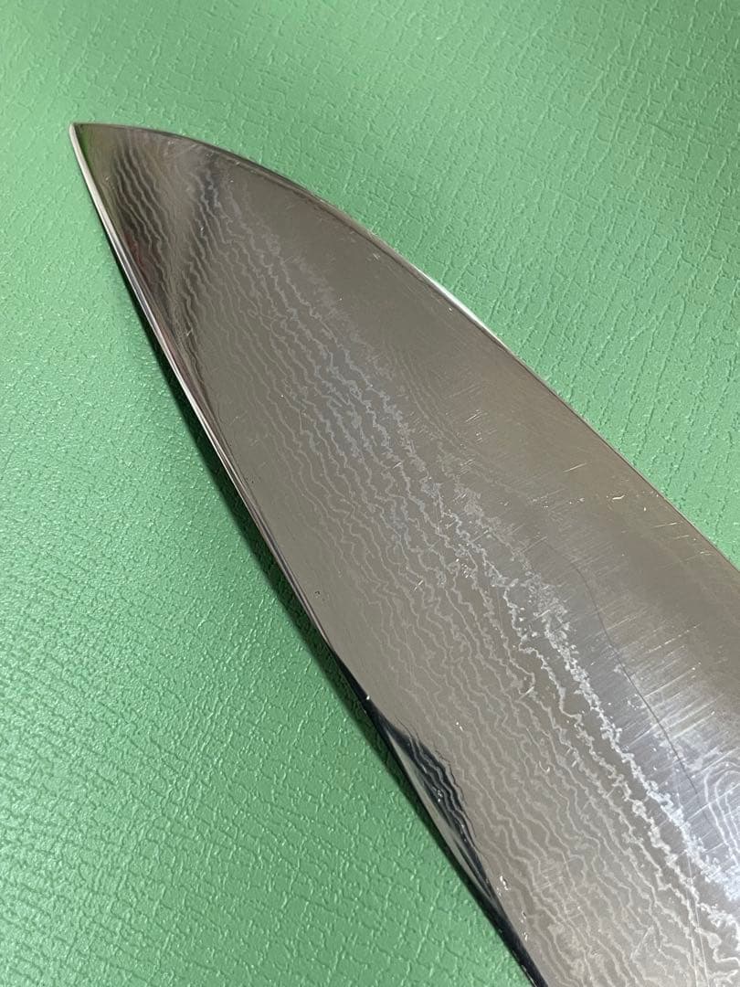 名匠 吉光 作 別上 V金10号 ニッケル ダマスカス 積層 18cm 牛刀