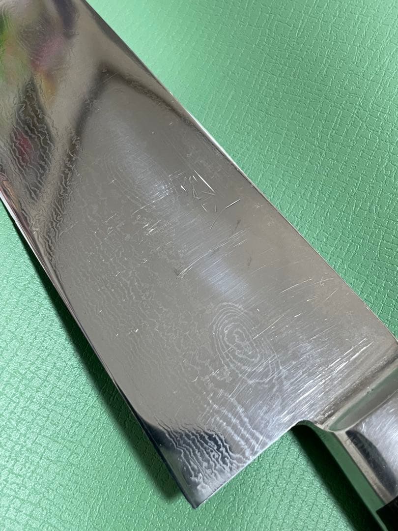 名匠 吉光 作 別上 V金10号 ニッケル ダマスカス 積層 18cm 牛刀