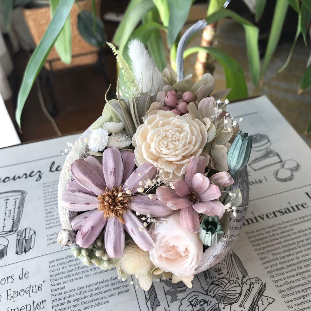 ブッダナッツ＊フラワーアレンジメント 〜feminine〜＊